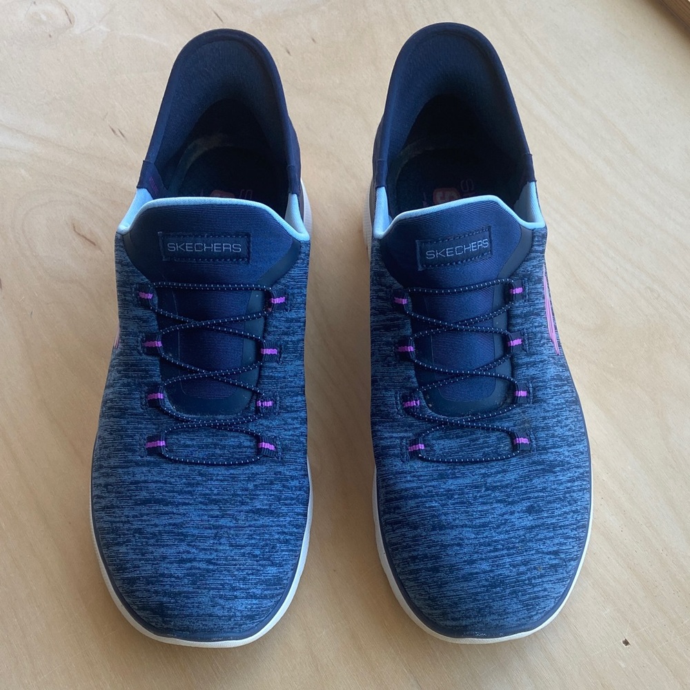 Skechers Navy and Purple Casual Sneakers
